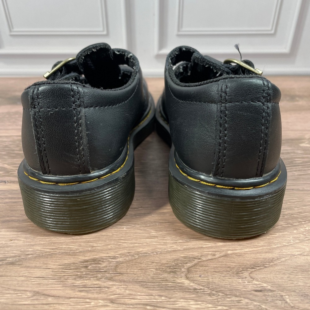 Dr. Martens 8065 J Mary Jane Kids‎ Black Leather Double Strap Shoes Size 13 US - Picture 7 of 14